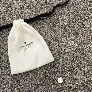 kate spade “M” pendant necklace